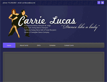 Tablet Screenshot of carrielucas.com